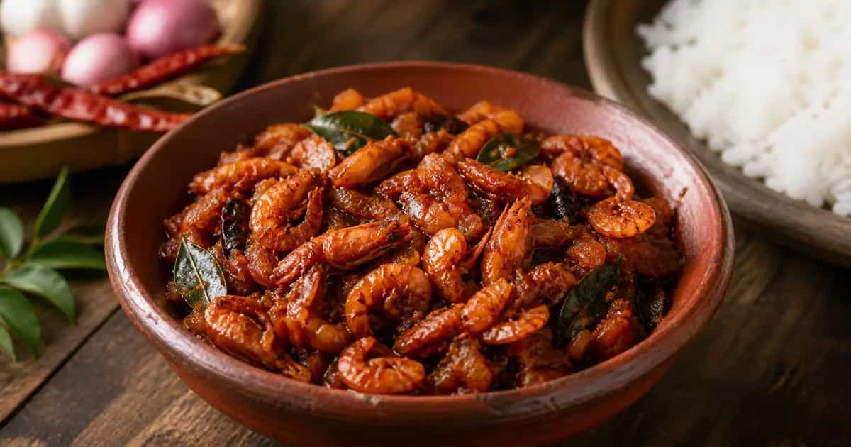 Era Karuvadu Thokku (Dried Prawn Thokku)